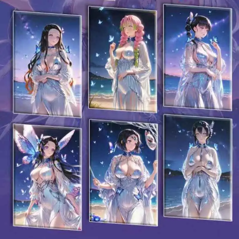 Wholesale Booster Box Demon Slayer Cards Hongyan Club Anime Female Character Collection Card Table Game Children Birthday Gift