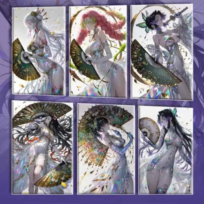 Wholesale Booster Box Demon Slayer Cards Hongyan Club Anime Female Character Collection Card Table Game Children Birthday Gift