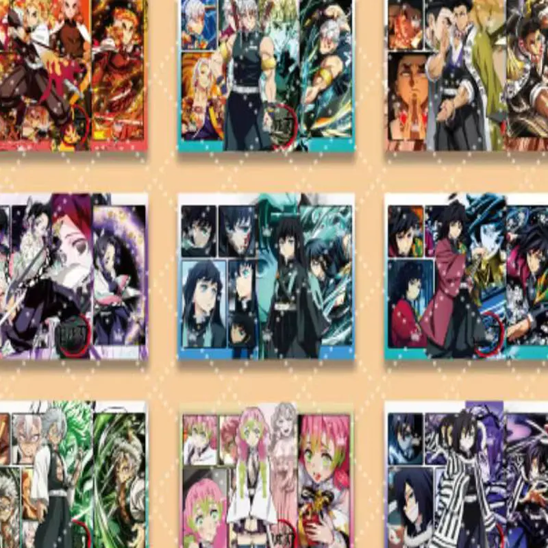 2025 Demon Slayer High Transparency Acrylic Crystal Brick Wholesale Anime Character  Collection Card Hobbies Gift And Child Toys