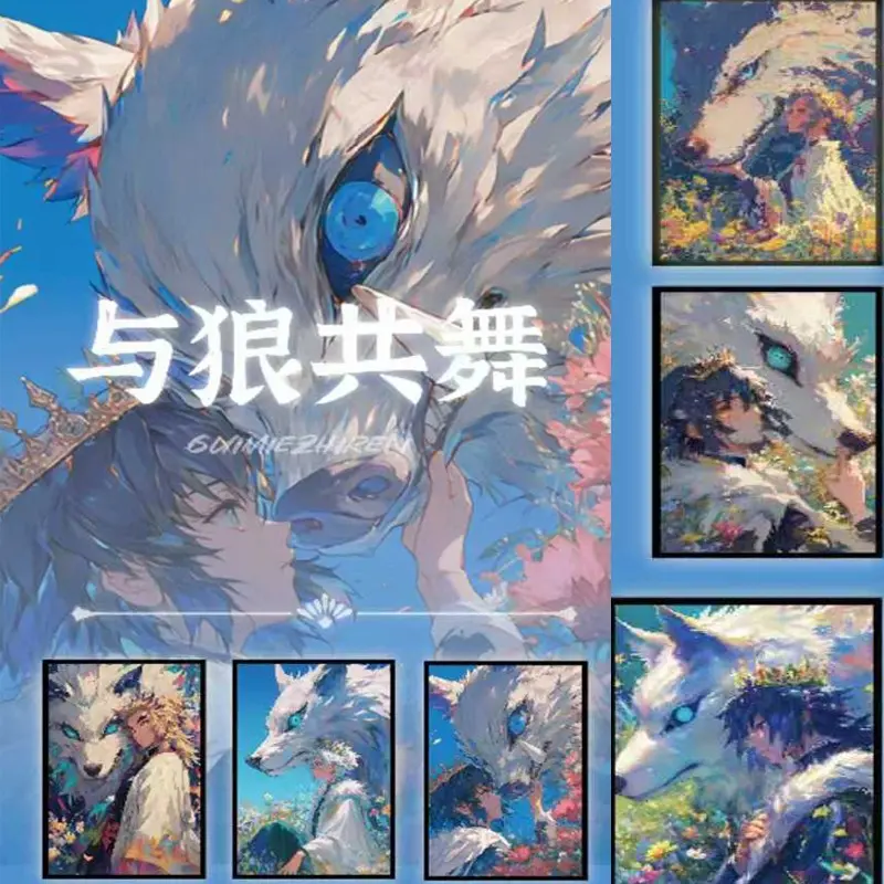 2025 Demon Slayer Wave 1 Cards Wholesale Acrylic Color Paper Limited Card Anime Character Collection Cards Toy Gift For Fans