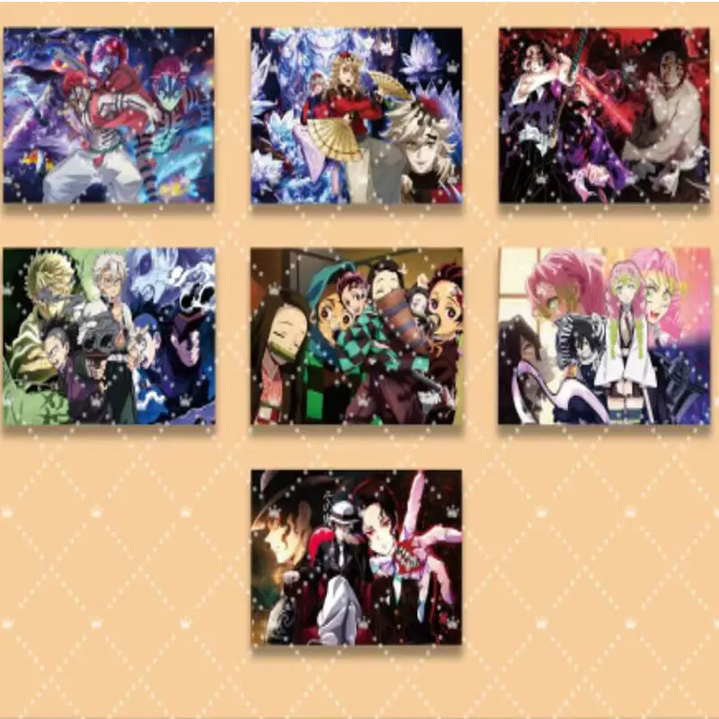 2025 Demon Slayer High Transparency Acrylic Crystal Brick Wholesale Anime Character  Collection Card Hobbies Gift And Child Toys