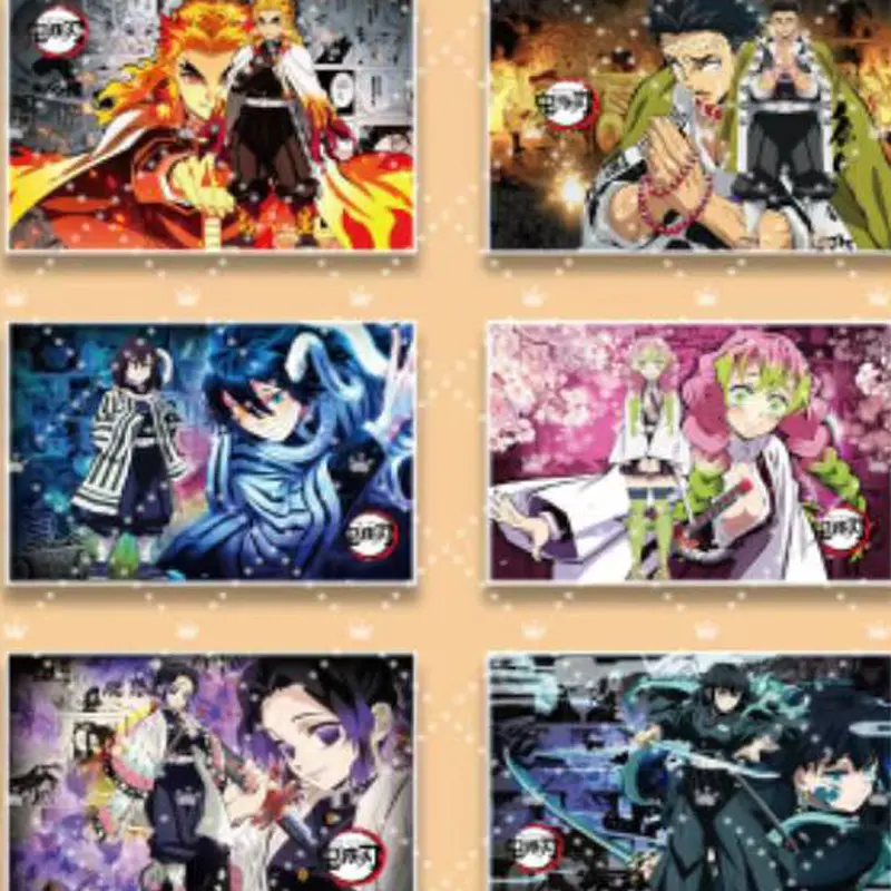 2025 Demon Slayer High Transparency Acrylic Crystal Brick Wholesale Anime Character  Collection Card Hobbies Gift And Child Toys