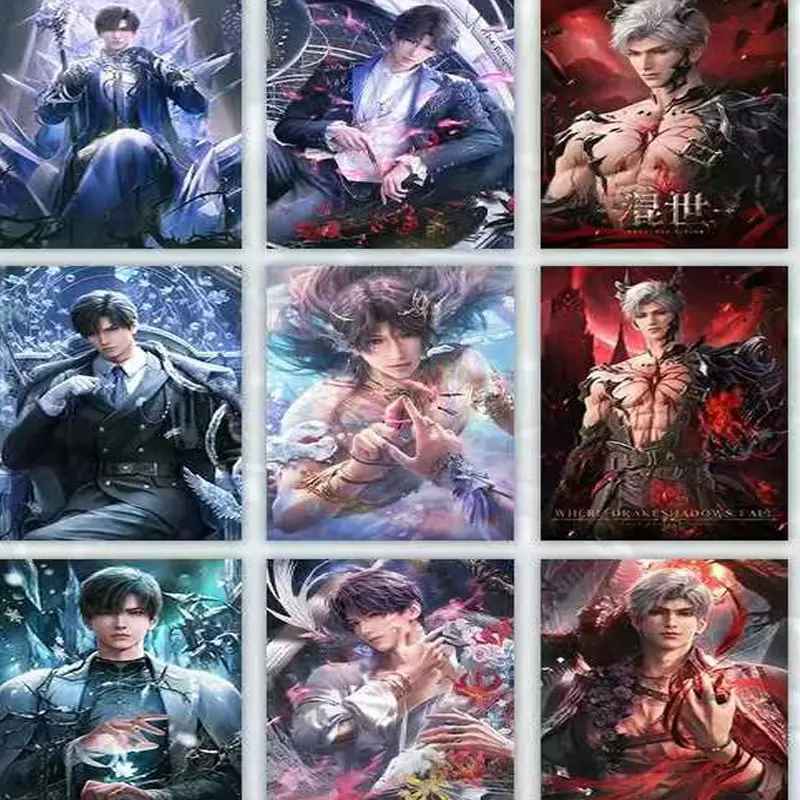 2025 New Love And Deep Space Wholesale Cosplay Cartoon Holographic Acrylic Double Flash Paper Cards  Hobbies Gifts