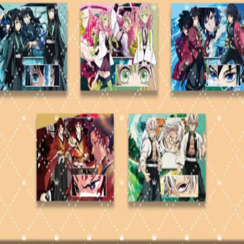 2025 Demon Slayer High Transparency Acrylic Crystal Brick Wholesale Anime Character  Collection Card Hobbies Gift And Child Toys