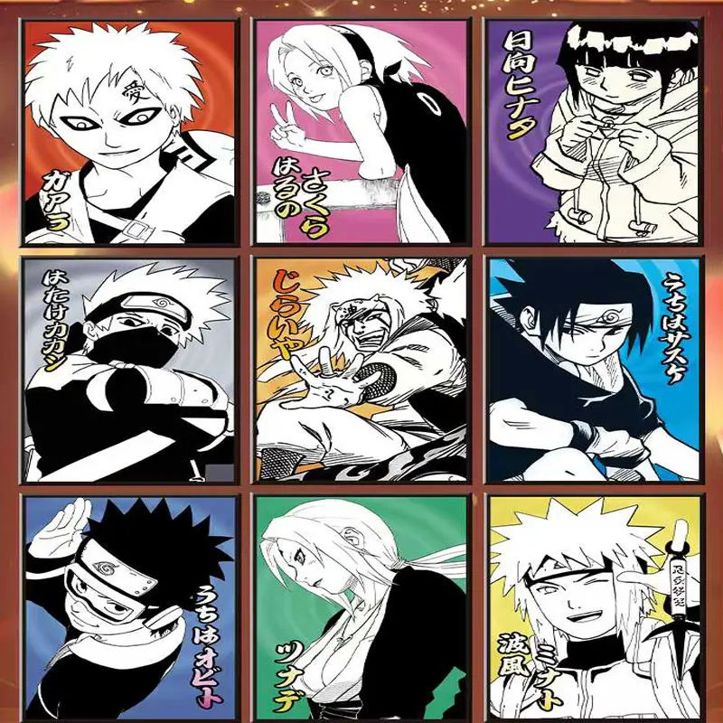 180PCS/2025 Naruto Multi-series Collection Color Card Booster Box Wholesale Anime Character Board Game Hobbies Gift For Fans