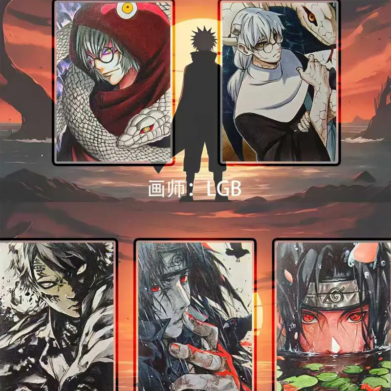 2025 Newest Naruto Multi-series Collection Color Card Booster Box Wholesale Anime Character Board Game Hobbies Gift For Fans