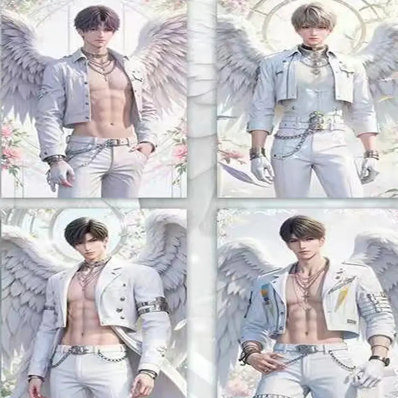 2025 New Love And Deep Space Wholesale Cosplay Cartoon Holographic Acrylic Double Flash Paper Cards  Hobbies Gifts