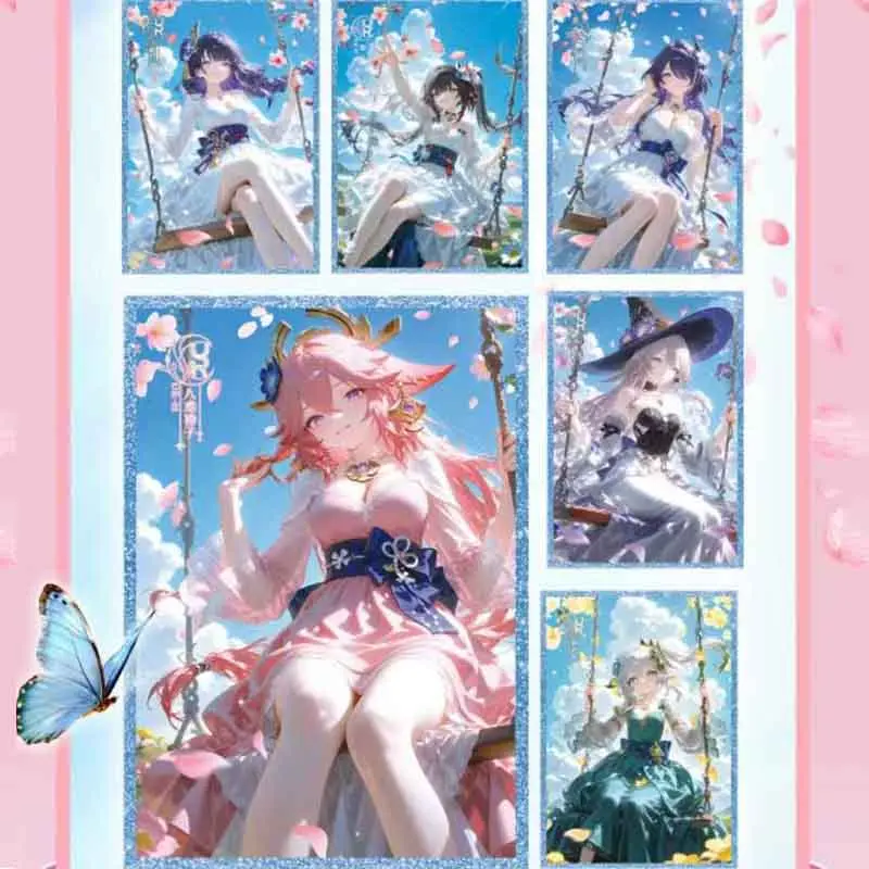 Wholesale Cards Goddess Story Booster Box Rose Whisper A4 Game Animation Smooth Character Collection Card Board Game Card Toys