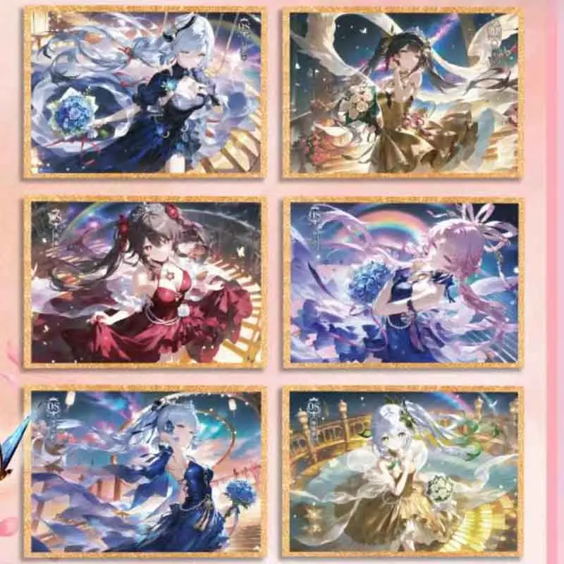 Wholesale Cards Goddess Story Booster Box Rose Whisper A4 Game Animation Smooth Character Collection Card Board Game Card Toys