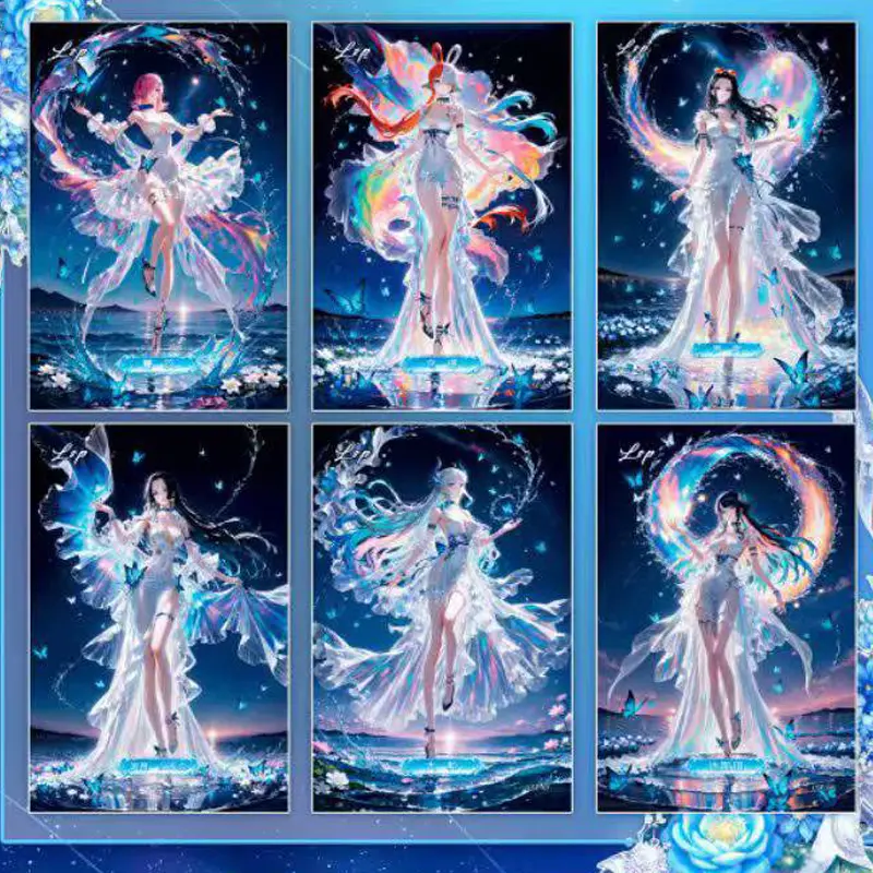 Newest One Piece Collection Cards Wholesales A6 Double-sided Acrylic Booster Box SSR SSP Anime Character Card  Hobbies Gift