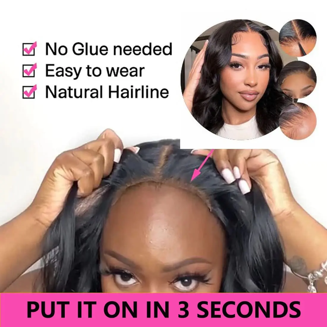 32 34 Inch Body Wave  5x5 Wear And Go Glueless Wig Human Hair Transparent Lace Closure Wigs For Black Women Bling Hair Sale
