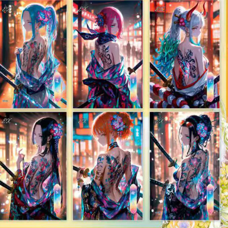Newest One Piece Collection Cards Wholesales A6 Double-sided Acrylic Booster Box SSR SSP Anime Character Card  Hobbies Gift