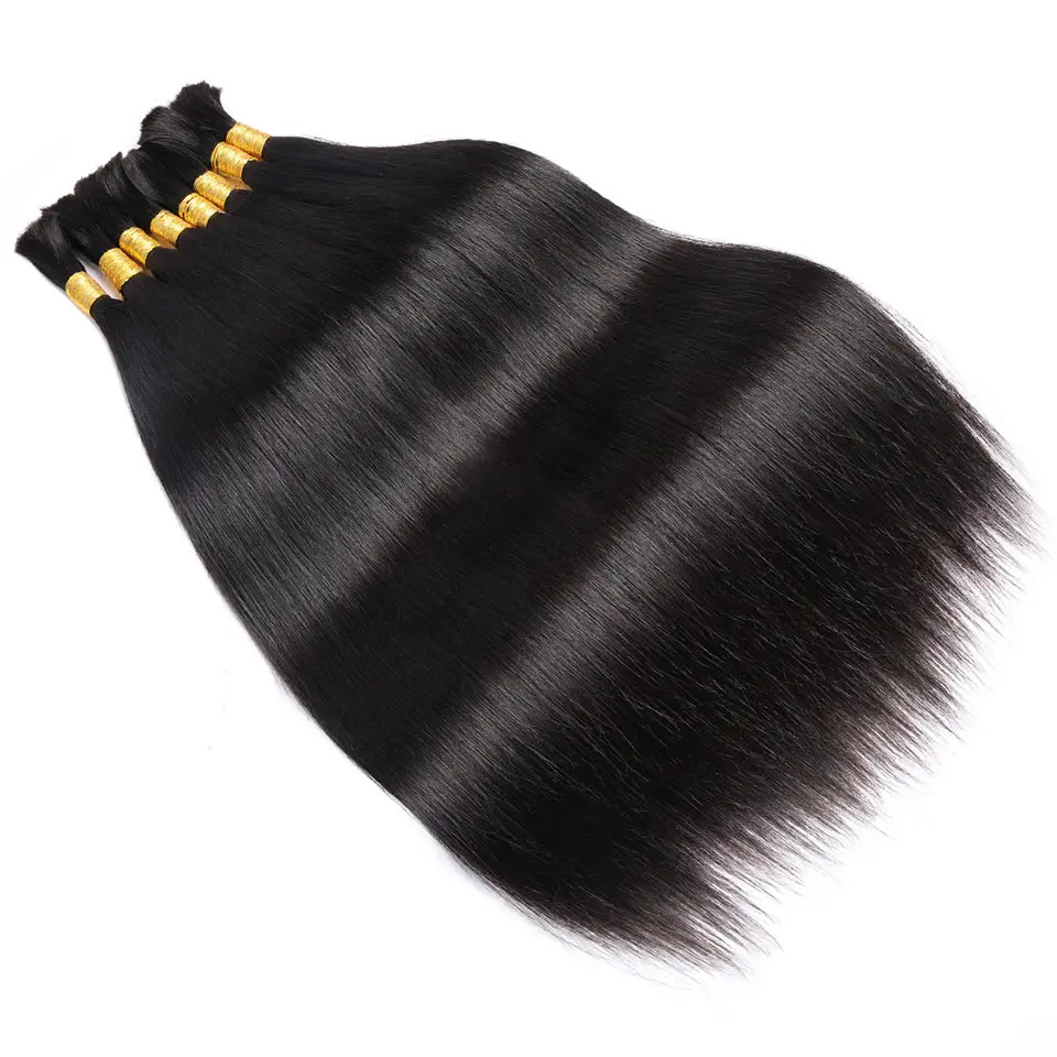 26Inch Human Hair Bundles 10A Brazilian Raw Hair Weave Bundles 30 32Inch Straight Human Hair Bundles Hair Extensions