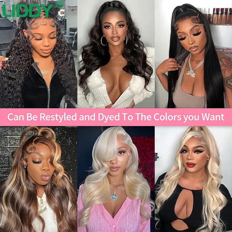 360 Full Lace Wig Human Hair 13x4 13x6 HD Transparent Lace Frontal Wig Brazilian Body Wave Lace Frontal Human Wigs For Women