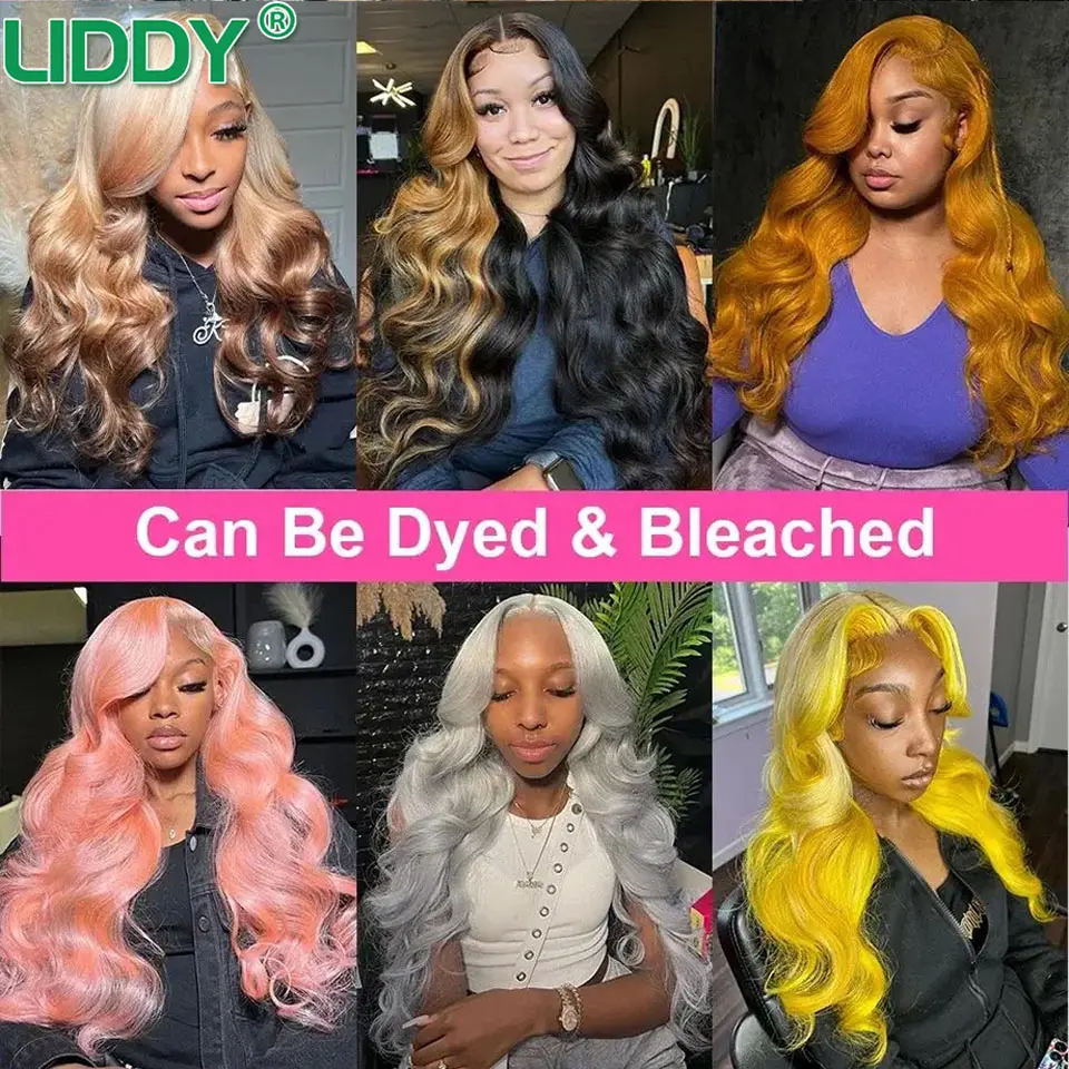 613 Honey Blonde Body Wave Lace Front Human Hair Wigs for Women  Colored 613 13x4 Lace Front Human Hair Wig For Women