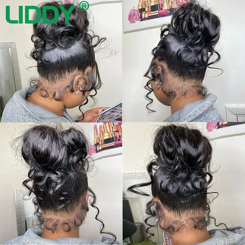 360 Full Lace Wig Human Hair Pre Plucked Body Wave Lace Front Wigs Transparent  Lace Frontal Wig Human Hair Wigs For Black Women