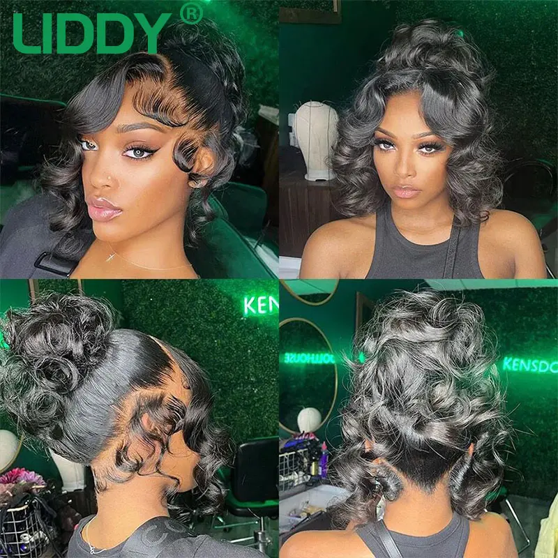 360 Full Lace Wig Human Hair Pre Plucked Body Wave Lace Front Wigs Transparent  Lace Frontal Wig Human Hair Wigs For Black Women
