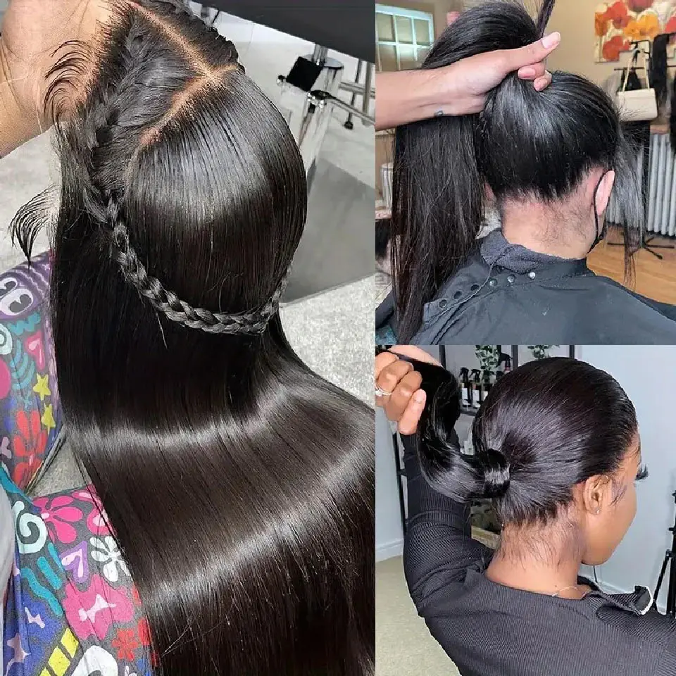 360 Full Lace Frontal Wig Brazilian Bone Straight 13x4 13x6 Transparent Lace Front Human Hair Wigs For Black Women Pre Plucked