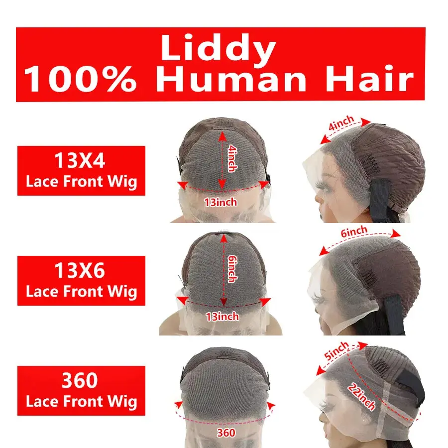 360 Full Lace Wig 13X4 Transparent Lace Front Human Hair Wigs For Women 30 36 Inch Brazilian Bone Straight 13x6 Lace Frontal Wig