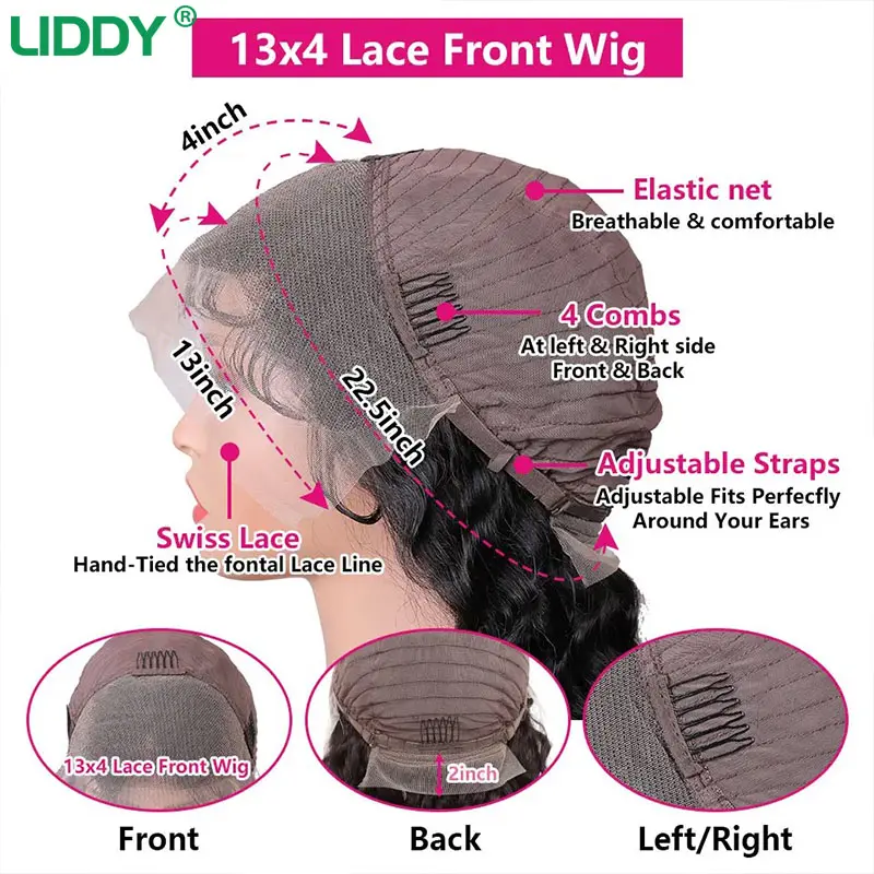 Green 13x4 HD Transparent Lace Front Wig Straight Lace Front Wigs For Women 613 Colored Lace Front Human Hair Pre Plucked Wigs