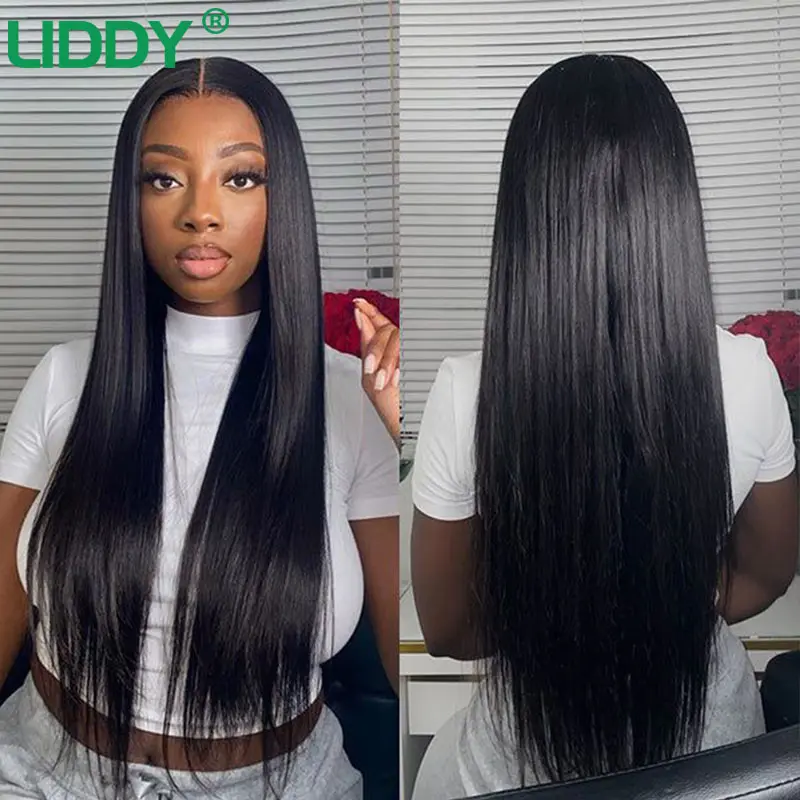 30 32 Inch Brazilian Bone Straight 13x4 13x6 Transparent Lace Front Human Hair Wigs 360 Lace Frontal Wig Pre Plucked For Women