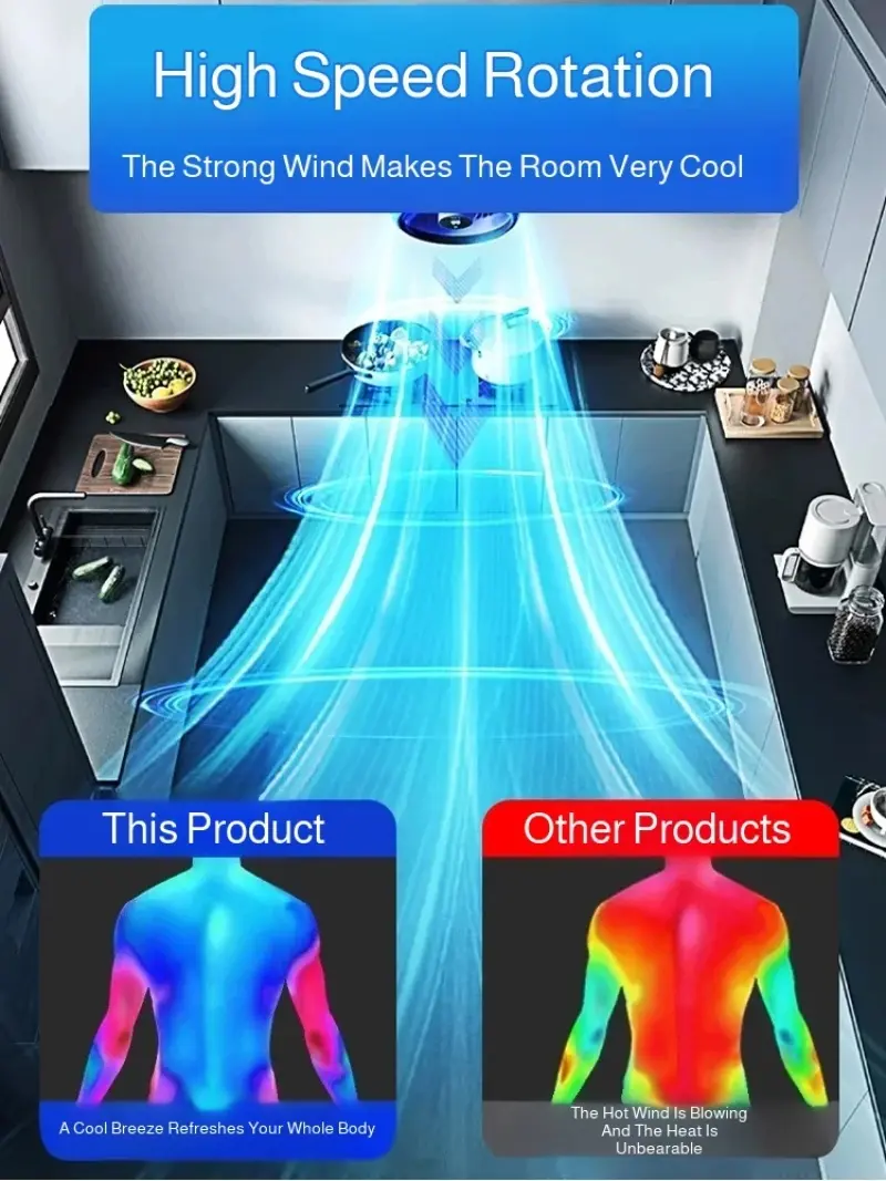 Desktop Circulation Fan Mini Silent Desktop Fan Touch Screen Infinitely Variable Speed 100-speed Circulation Fan  Desktop Fan