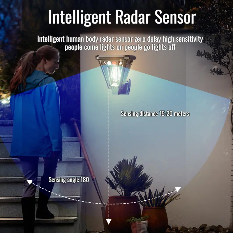 Home Solar Garden Lights Long Outdoor Lighting Solar Wall Lights Continuous Garden Street Lights