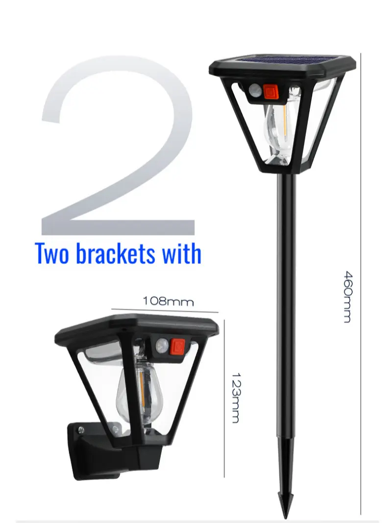 Home Solar Garden Lights Long Outdoor Lighting Solar Wall Lights Continuous Garden Street Lights