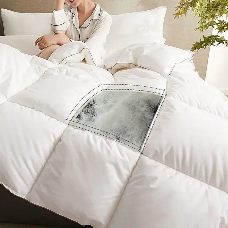 거위털 이불 3D Bread Down Duvet Quilt Luxury Duvet Soft Goose Down Duvet Quilt Comforter Duvet Skin-friendly Cotton Fabric Warm Quilt
