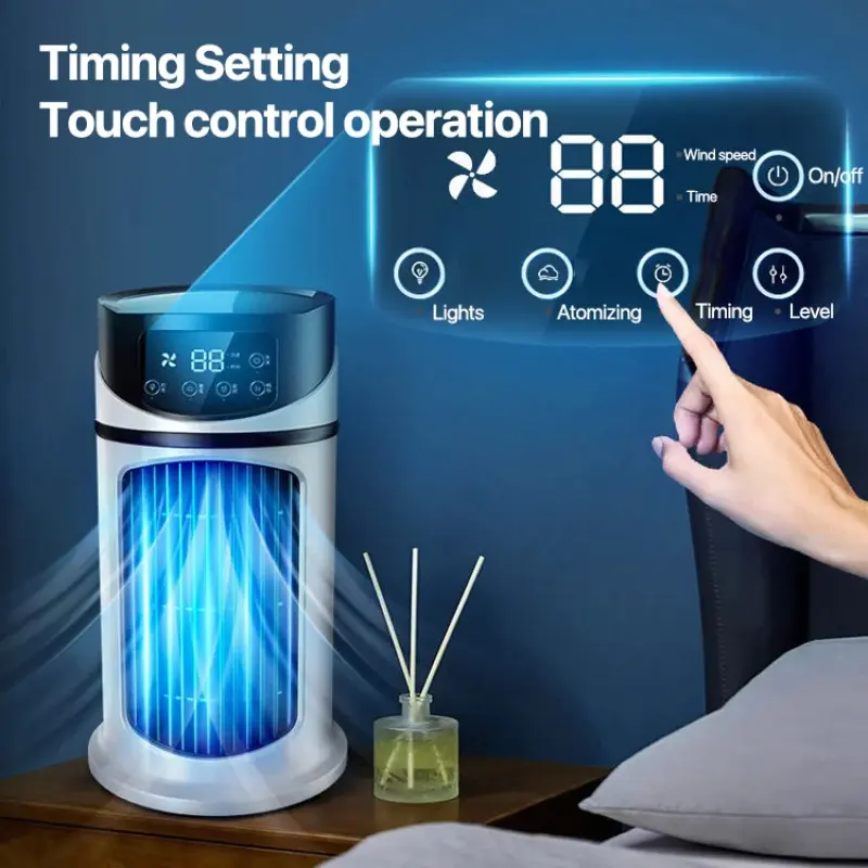 Air Conditioning Fan Humidification Electric Fan Portable USB Mini Air Conditioner Air Cooler Fan Air Conditioning Air Cooler