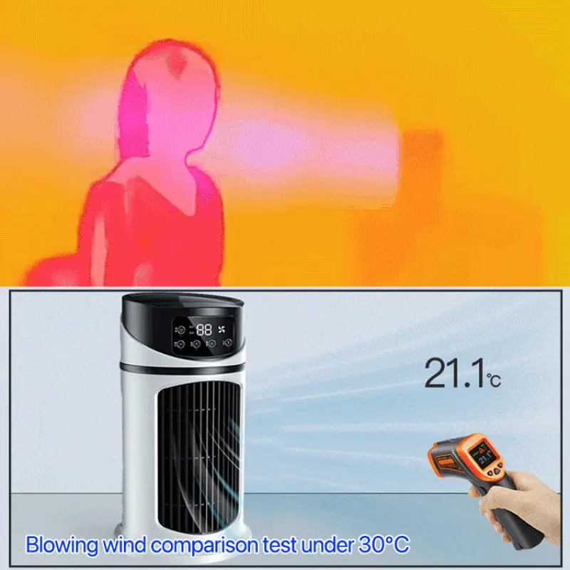 Air Conditioning Fan Humidification Electric Fan Portable USB Mini Air Conditioner Air Cooler Fan Air Conditioning Air Cooler