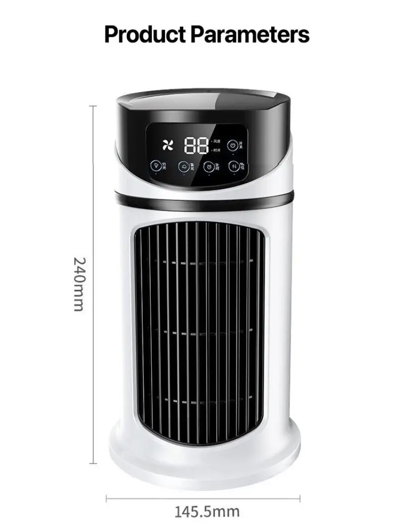 Air Conditioning Fan Humidification Electric Fan Portable USB Mini Air Conditioner Air Cooler Fan Air Conditioning Air Cooler