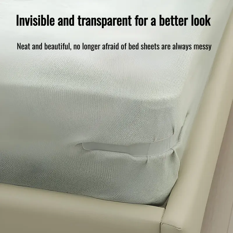 Sheet Holder Invisible Bed Cover Fastener 4PCS Invisible Quilt Sheet Holder Clips Single Quilt Cover Fixed Non-slip Clips