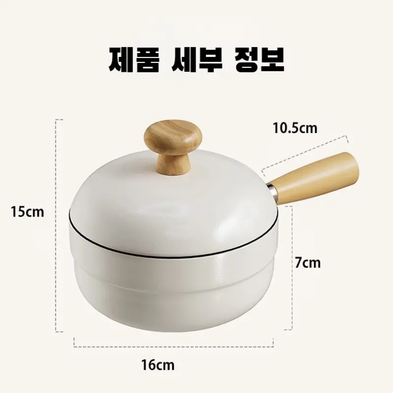 Multifunctional enamel pot, frying pot, soup pot, ceramic glazed non-stick pan, multifunctional frying pan, enamel pot, soup pot