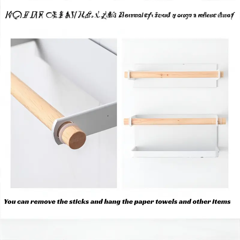 Non Nail Magnetic Umbrella Stand Household Wall Mounted Umbrella Storage Rack Entrance Door Creative  Double-layer Umbrella Rack