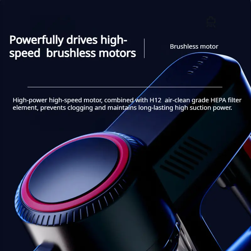 Household large dust mite vacuum cleaner with foldable handheld and highpower motor