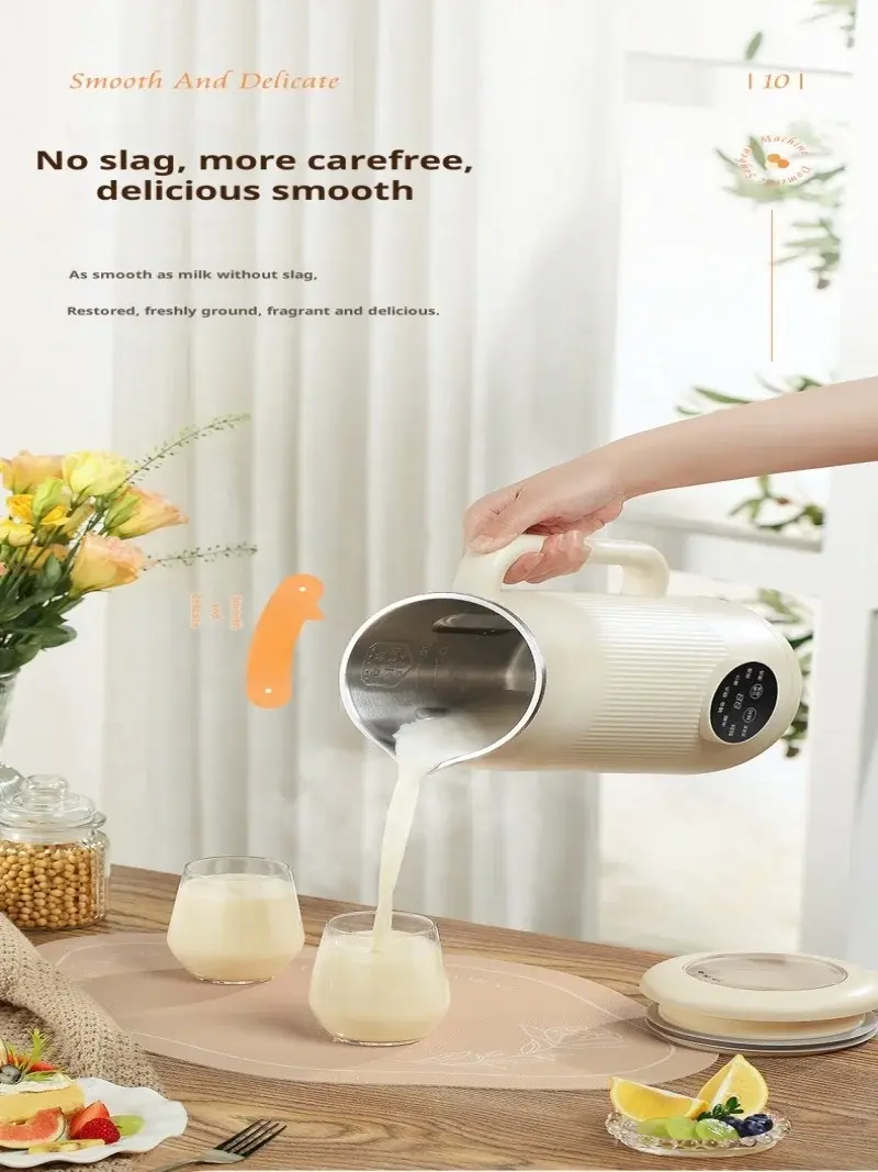 Home Automatic Touch Screen Filterless Wall Breaker Free Cooking Soymilk Maker
