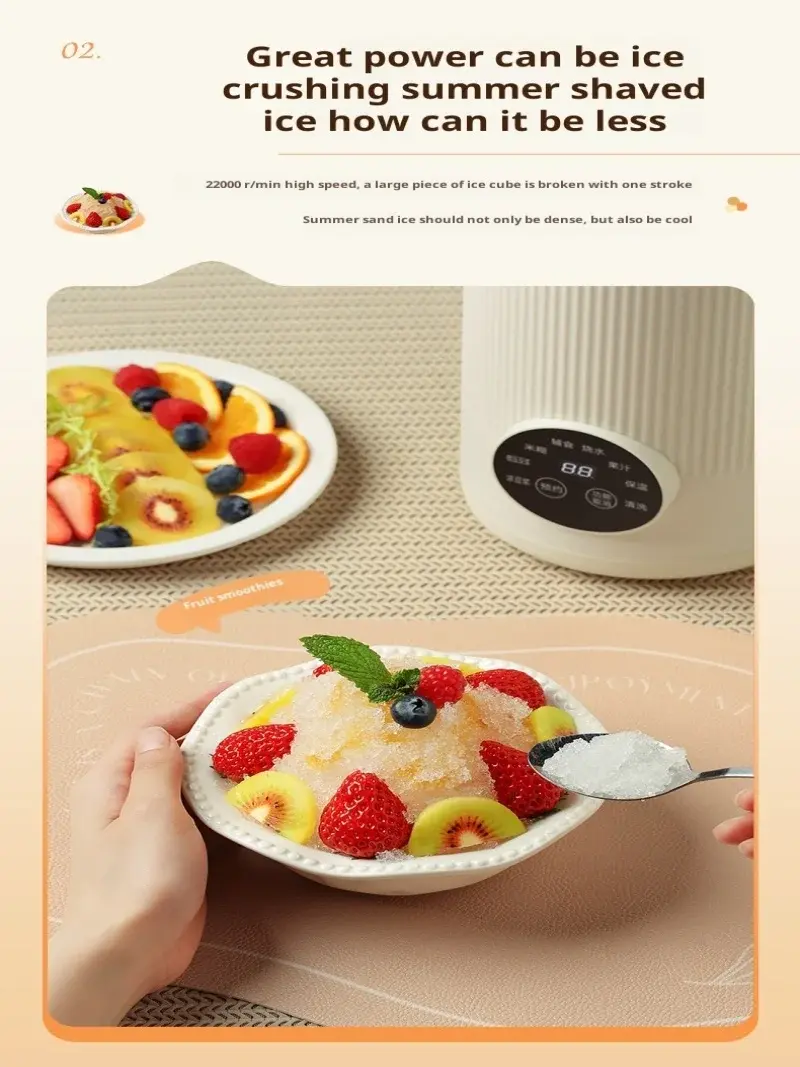 Home Automatic Touch Screen Filterless Wall Breaker Free Cooking Soymilk Maker