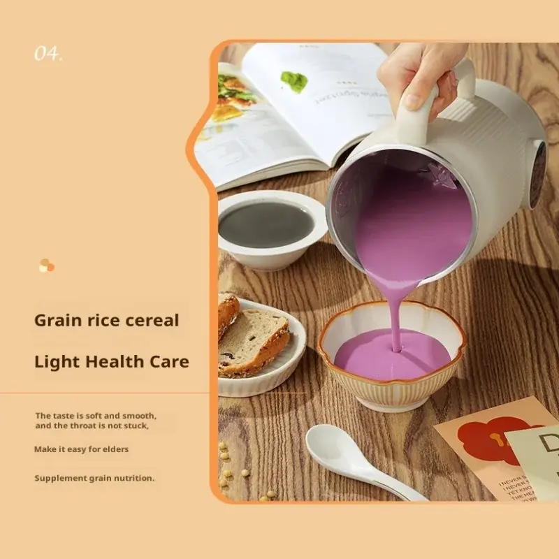 Home Automatic Touch Screen Filterless Wall Breaker Free Cooking Soymilk Maker