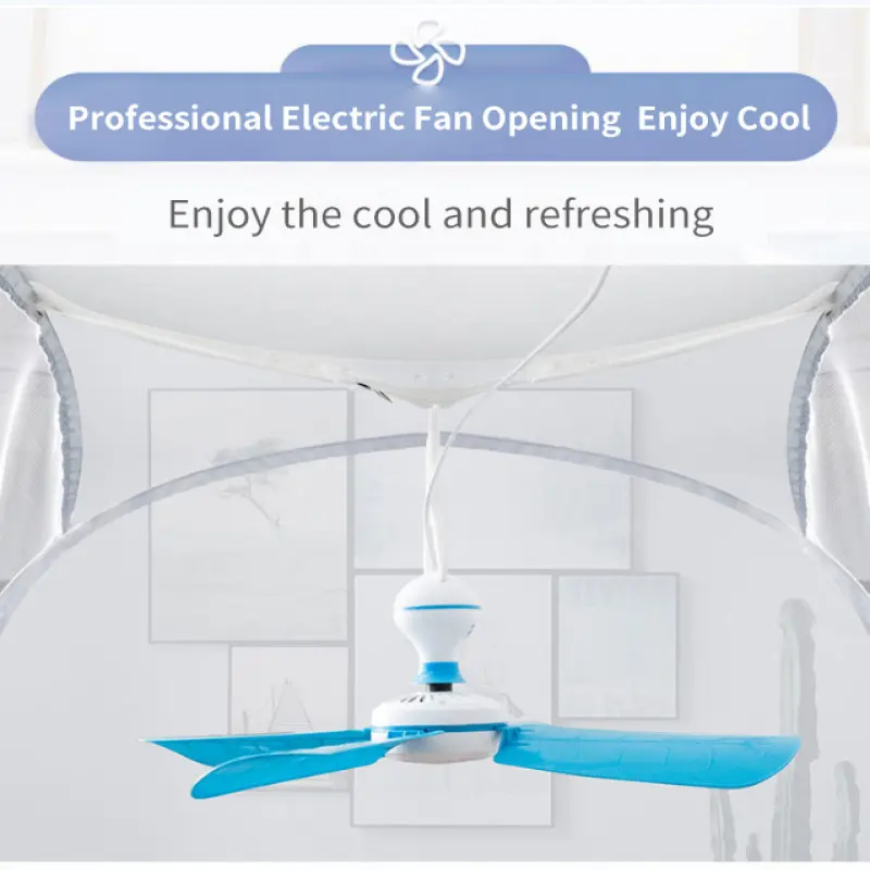 Mosquito Net Steel Wire Fully Automatic Anti-mosquito Fabric, Foldable and Quick Installation 1.5M-1.8M Mosquito Net for Summer