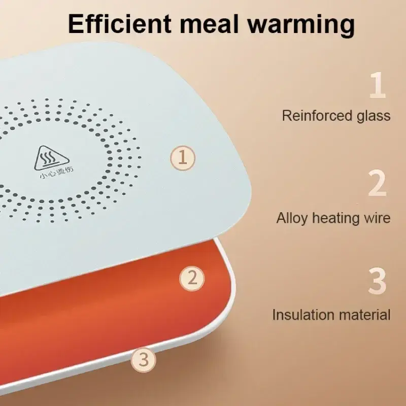 Multifunctional Intelligent Constant Temperature Food Warming Tray Table Heating Plate Kitchen Home Insulation Board