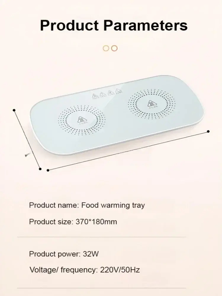 Multifunctional Intelligent Constant Temperature Food Warming Tray Table Heating Plate Kitchen Home Insulation Board