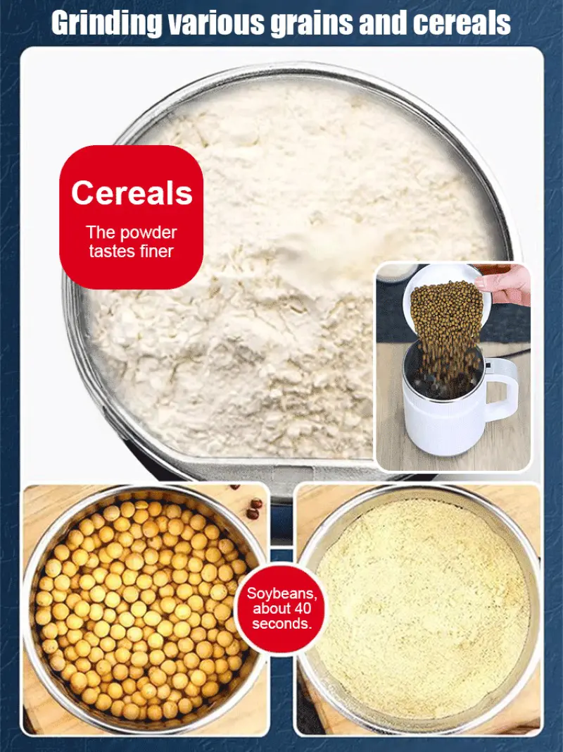 Home Electric Coffee Grinder Nuts Grains Grass Spice Flour Mill Cafe Beans Detachable Electric Grinder Machine