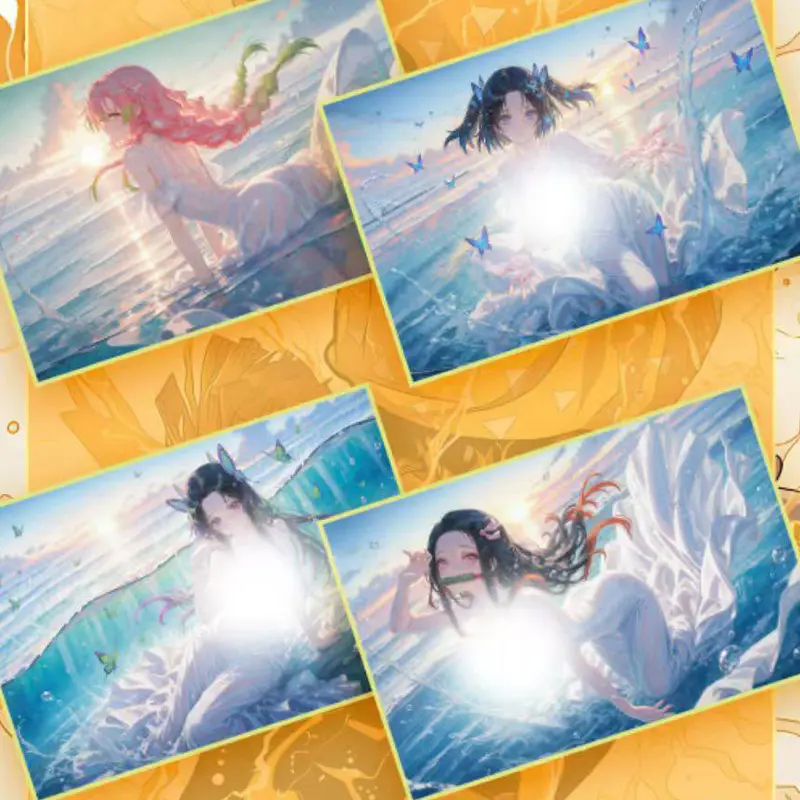 2025 Demon Slayer Wave 2 Premium Acrylic Paper Cards Wholesale Anime Character Multiple series Collection Card Hobbies Gift