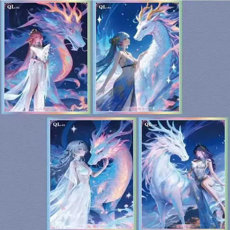 2025 Mika Goddess Story Booster Box A4 Acrylic Collector's Color Paper Waifu Full Sets Card Game Anime Board Game Child Gifts