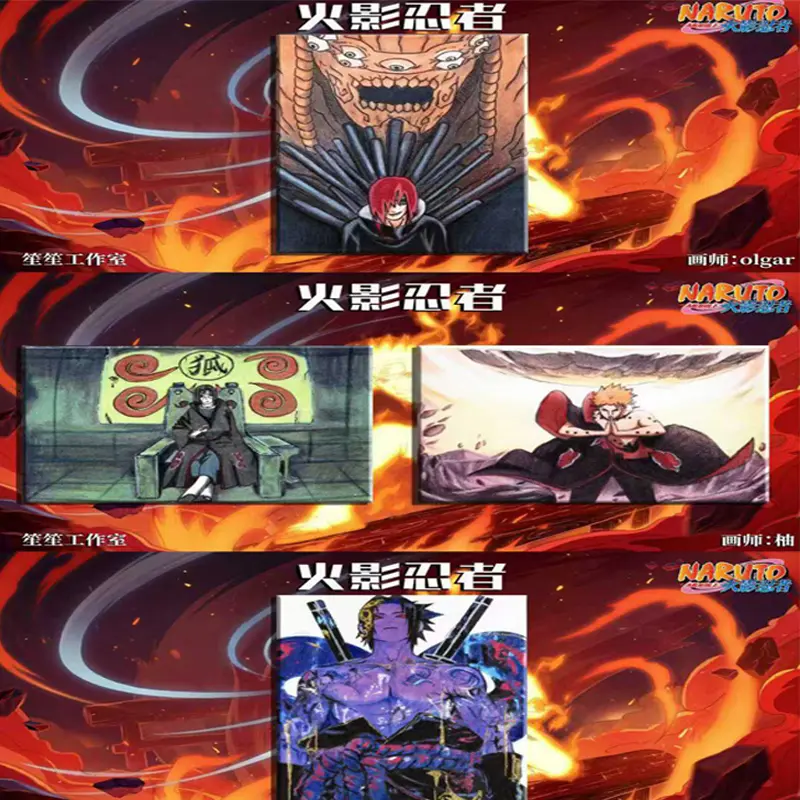 2025 Newest Naruto Collection Hand Drawn Card Booster Box Wholesale Anime Character Board Game Hobbies Gift For Fans