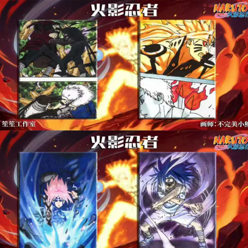 2025 Newest Naruto Collection Hand Drawn Card Booster Box Wholesale Anime Character Board Game Hobbies Gift For Fans