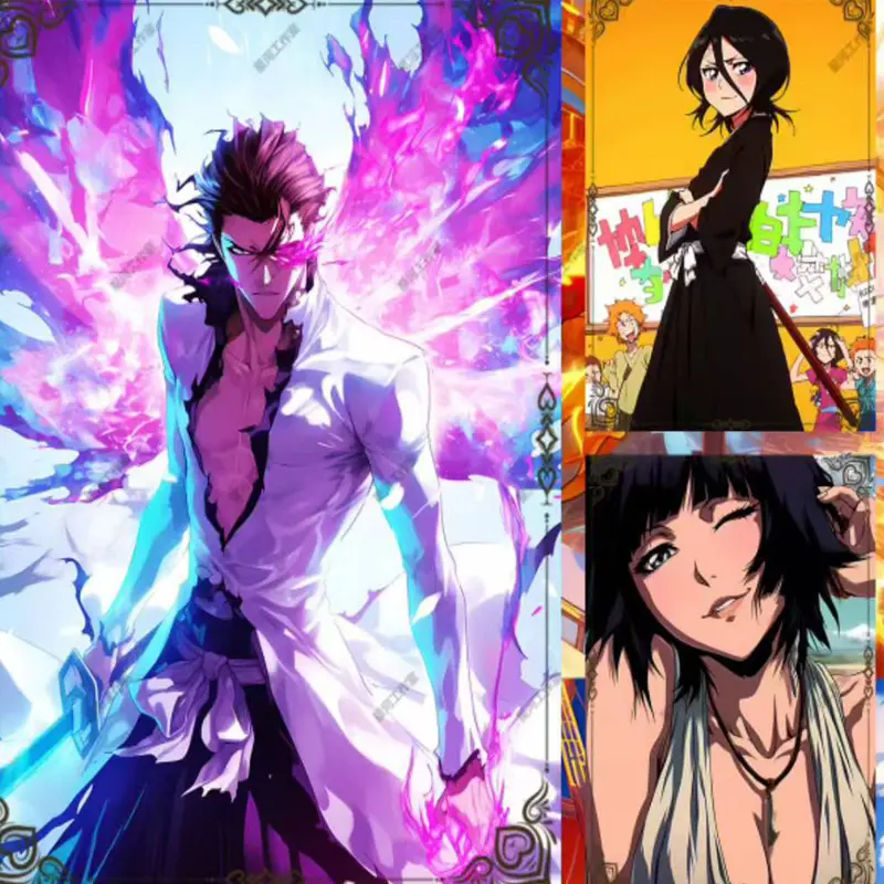 Wholesale Bleach Cards Booster Box B5 Size Flash Card Animation Game Collection Card Table Games Children Birthday Gifts