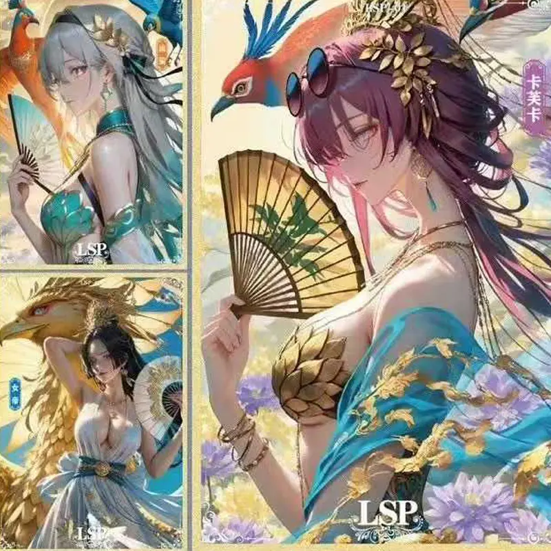 2025 Mika Goddess Story Booster Box A4 Acrylic Collector's Color Paper Waifu Full Sets Card Game Anime Board Game Child Gifts