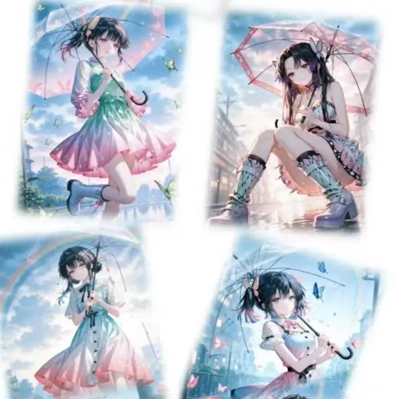 2025 Demon Slayer  TianKa Culture Wave 2 Card Wholesale New Process Colored Paper Anime Character Collection Card Hobbies Gift